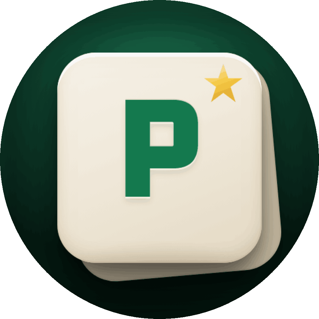 Pinteza app icon, circle
