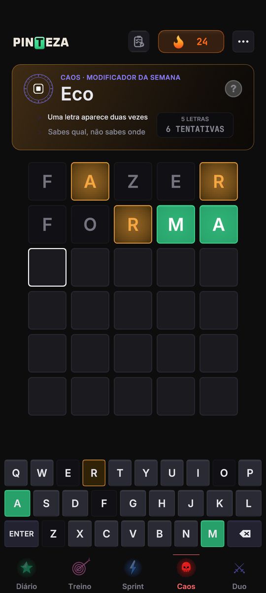 Uma ronda de Caos com o modificador Eco desta semana